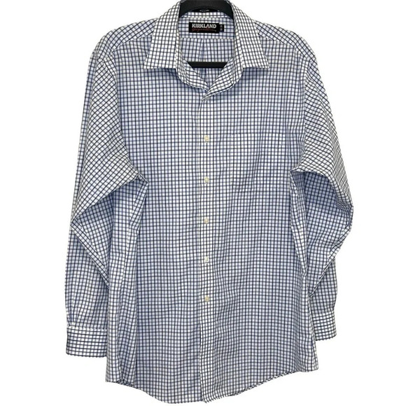 Men’s Kirkland Signature Tailored Fit Dress Shirt. 16.5-34 - Picture 2 of 7